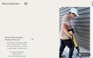 Diva construction website