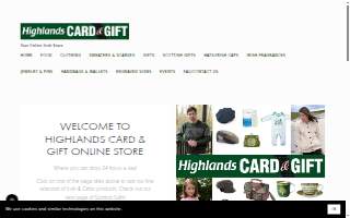 Highlands Card & Gift website