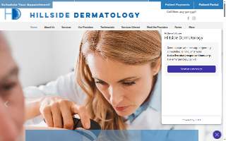 Hillside Dermatology Agawam Massachusetts website