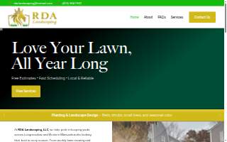 RDA Landscaping, LLC website