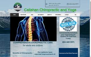 Callahan Chiropractic Office website