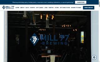 Mill 77 Brewing website