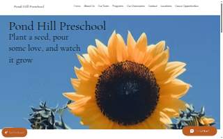 Pond Hill Preschool website