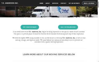 T E Andresen Moving of Amesbury website