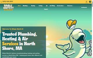 Whale Worth It! Plumbing Heating & Air website