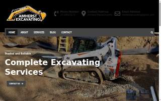 Amherst Excavating website