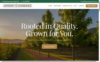 Amherst Nurseries website