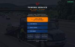 Ernie's Towing website