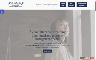 Kamins Real Estate website