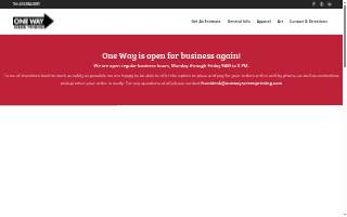 One Way Screen Printing website