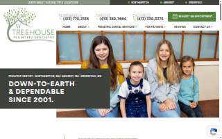 Treehouse Pediatric Dentistry website
