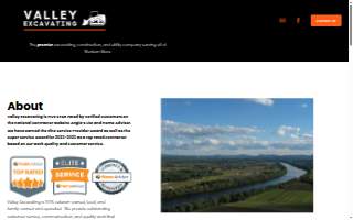 Valley Excavating website