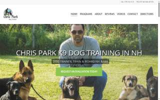 Chris Park k9 Dog Training of Andover website
