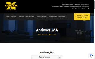 Crack-X of Andover website
