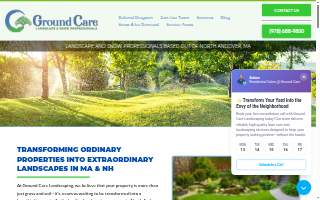 Ground Care Landscaping website