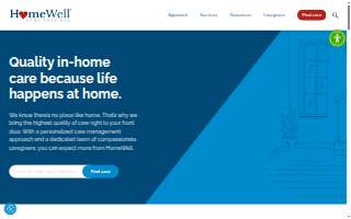 HomeWell Care Services of Andover website