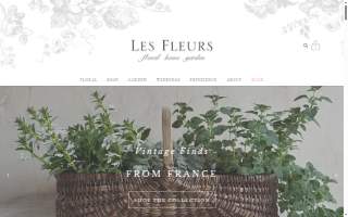 Les Fleurs of Andover website