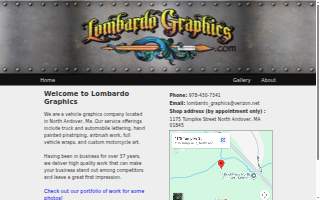 Lombardo Graphics of Andover website