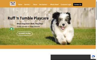 Ruff 'n Tumble Playcare website