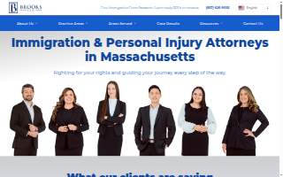 Brooks Law Firm of Arlington website