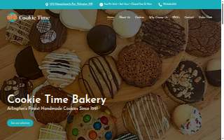 Cookie Time Bakery website