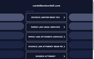 Cordell & Cordell | Family Law & Divorce of Arlington website