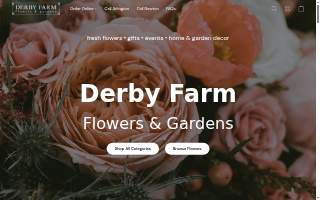 Derby Farm Flowers & Gardens website
