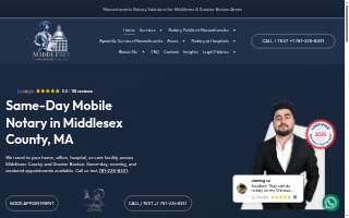 Middlesex Notary Co of Arlington website
