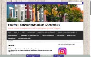 Pro-Tech Consultants Home Inspections website