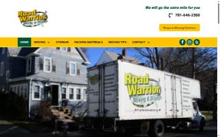 Road Warrior Moving & Storage website