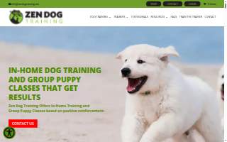 Zen Dog Training of Arlington website