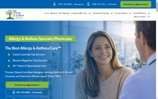 AASP Allergy & Asthma Spec of Attleboro website