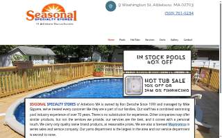 Seasonal Specialty Store website
