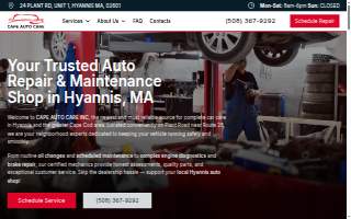 Cape Auto Care website
