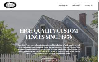 Cape Cod Fence Co website