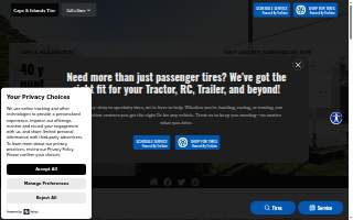 Cape & Islands Tire website