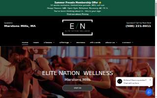 Elite Nation Wellness website