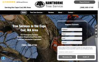 Hawthorne Tree Service website