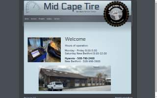 Mid Cape Tire & Auto Services Center website