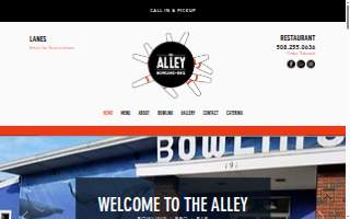 THE ALLEY BOWLING & BBQ website