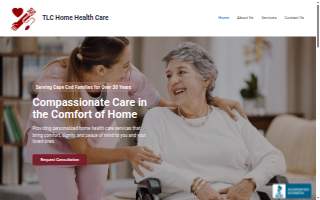 TLC Home Health Care website