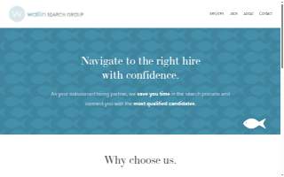 Wallin Search Group website