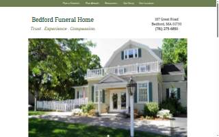 Bedford Funeral Home website