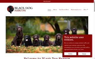 Black Dog Marcom website