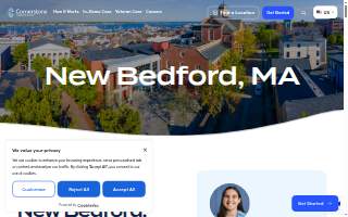 Cornerstone Caregiving of Bedford website