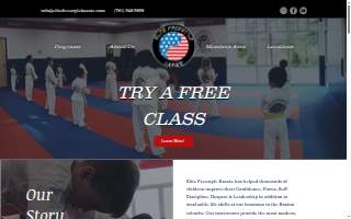 Elite Freestyle Karate website