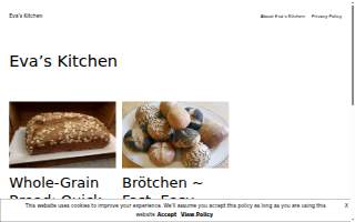 Eva’s Little Kitchen website