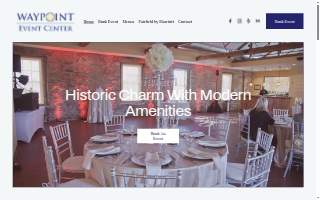 The Waypoint Event Center website