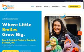 Belmont Pediatric Dentistry website