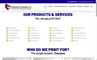 Belmont Printing Co. website